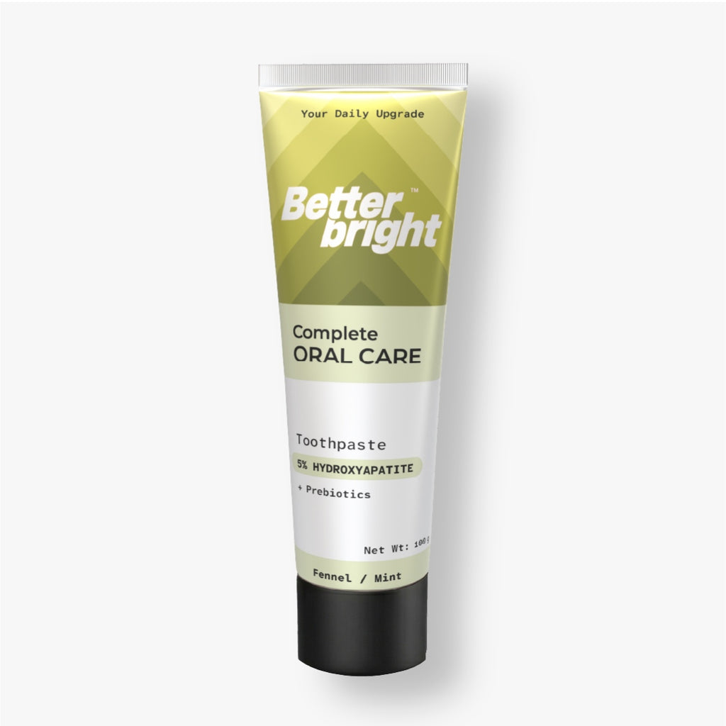 Better Bright fennel Mint toothpaste tube